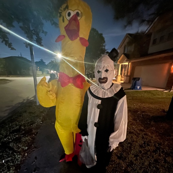 Spirit Halloween Adult Rubber Chicken Inflatable Costume - Picture 3 of 3